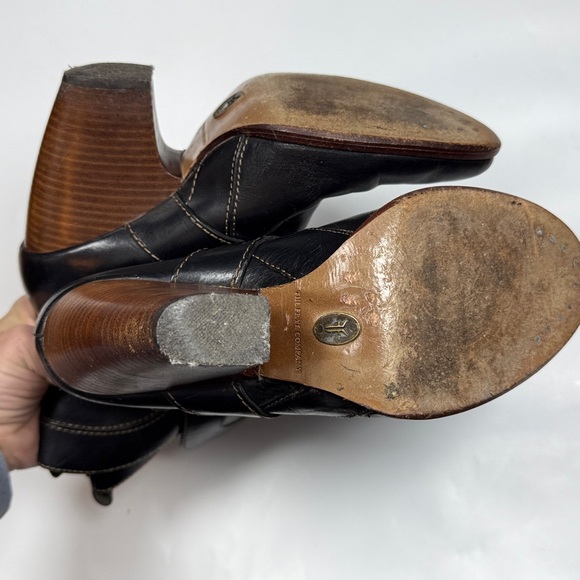 FRYE High Heel Boho Cowgirl Roper Boots  Leather Andrea S-490 Sz 7 - Picture 7 of 10